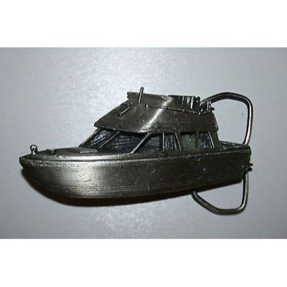 Bergamot Other - Vintage Yacht Cabin Cruiser BOAT Maritime Seafaring Marine Bergamot Belt Buckle